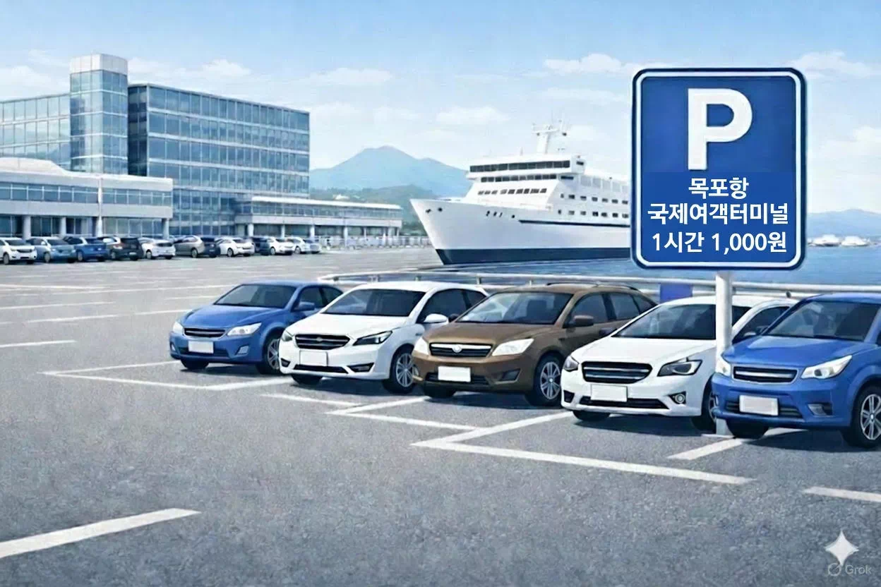 목포 국제여객터미널 주차